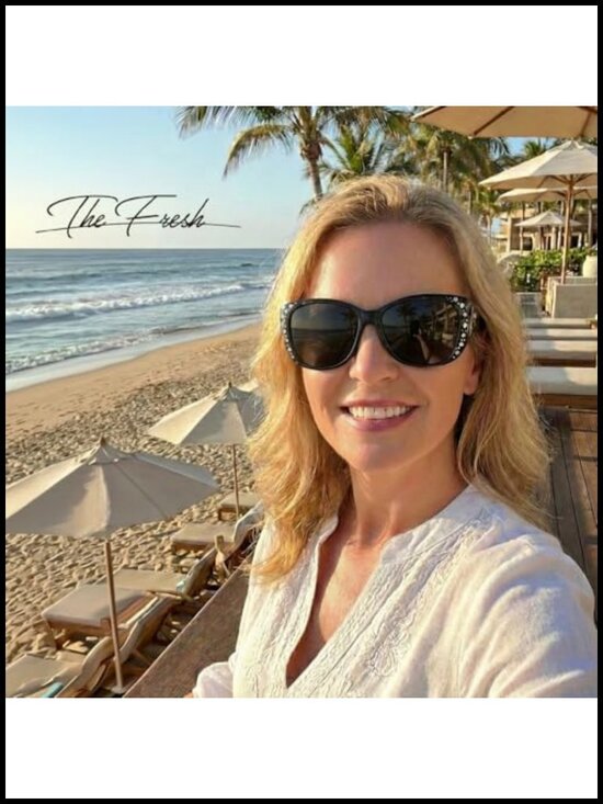 Fit Over Glasses Rhinestone Polarized Sunglasses with Case